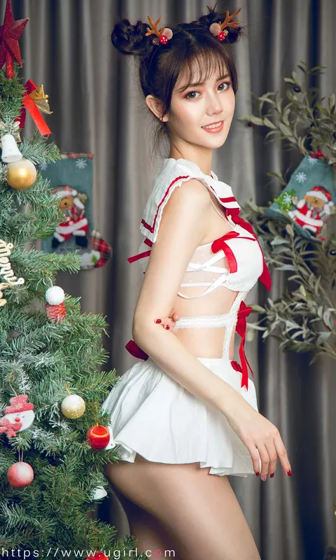 制服少女圣诞秀 唐小糖 - Ugirls尤果网 爱尤物专辑
